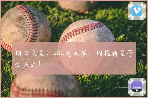 明日之星！ESL总决赛，闪耀新星等你来追！